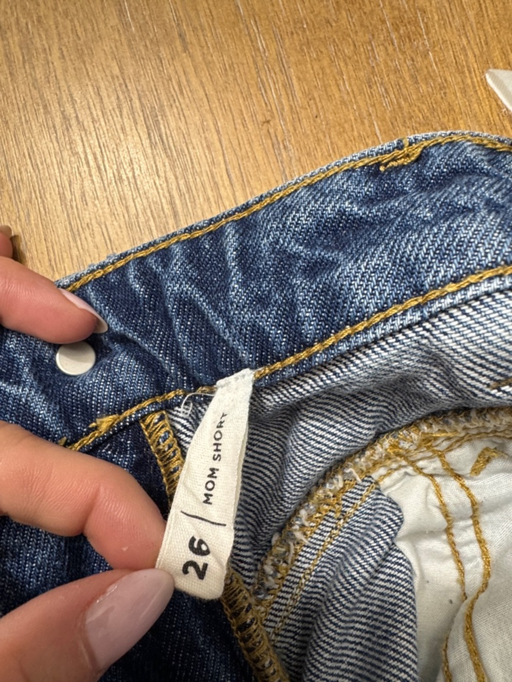 PacSun High-Waist Indigo Denim Shorts - Picture 4 of 4